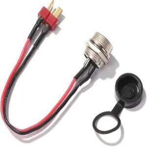 교체 액세서리 스쿠터 배터리 및 충전기를 위한 GANPUB 10인치 전기 부품 포트 전원 충전 케이블 플러그