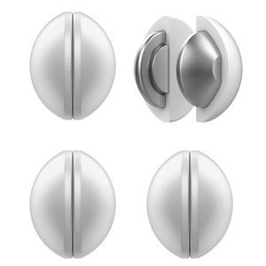 샤워 커튼 무게 4팩 마그네틱 실리콘 랩 헤비 듀티 라이너 클립 추가 드레이퍼 식탁보 깃발 화이트