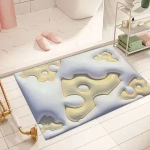 ( )주방 욕실매트 순간흡수 규조토 착시 발매트 치즈