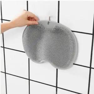 ( )욕실 풋브 러쉬 발세척 매트 각질 제거 흡착식 브러쉬 발매트 바디 샤워볼 다용도브러쉬