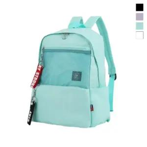 깔끔한 베이직 무지 캐주얼 남녀백팩 망사 사이드포켓 백팩가방 여성백팩 여성 백팩 가방