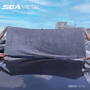 SEAMETAL 160X60CM 화이버 세차 타올 두꺼운 자동 자동차 부드러운 세탁 양면 케어 건조 넝마 수건