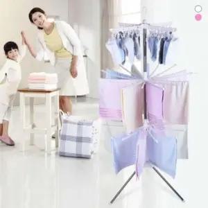 [SBD] 건조대 3단 다용도 회전 접이식 3단 수건 수건 회전 빨래 빨래건조대