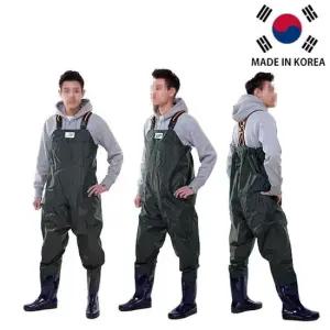 SO 국내생산 OX체스트 가슴장화우의 우비 우의 비옷 장화