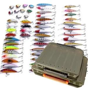 낚시미끼 피싱토피아_하드베이트 루어(56종)+태클박스 2종세트