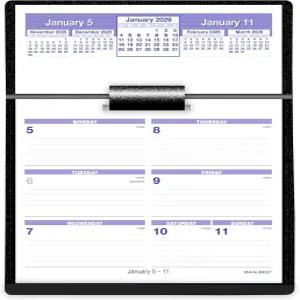 AT-A-GLANCE 2026 데스크 캘린더 및 베이스 주간 5-1 /2 x 7인치 플립-A-위크 (SW700X0026)