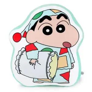 거실쇼파쿠션 짱구는 못말려 파자마 쿠션 잠옷 모자 일러스트