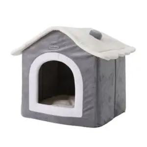애견하우스 강아지 쿠션 하우스 그레이 대형 고양이 숨숨집 1P