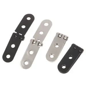 호환  2개 180도 접이식 힌지 플랩 나사형 힌지 재봉틀 캐비닛 도어 가구 하드웨어