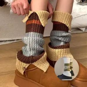 단추 여성 겨울 보온 니트 발토시 발워머 2컬러