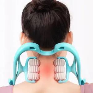 셀프 뒷목 어깨 지압 마사지 롤링마사지기 6구