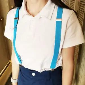 무지 멜빵 빅사이즈 정장 작업용 서스펜더 블루