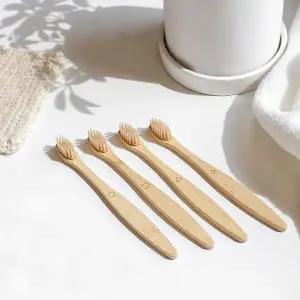 [콩심팥심]대나무 칫솔 소프트모 미세모 우드 3개 랜덤발송