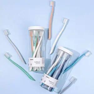 [콩심팥심]휴대용 여행용 부드러운 미세모 칫솔 세트 8P 잇몸 어