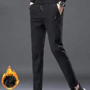남자기모츄리닝바지 남성 밴딩 슬림핏 따뜻한 기모 바지 아웃도어 겨울 팬츠