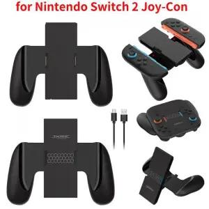 조이콘하우징 닌텐도 스위치 2 조이 콘 충전 그립 휴대용 충전기 도크 ABS 핸들 브라켓 홀더 게임 패드