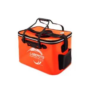 EVA 방수 살림통 대형 원터치 낚시가방 형광오렌지 낚시