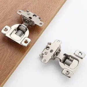 호환  보이지 않는 내부 도어 힌지 유압 댐핑 완충 3D 조절 팔 힌지 캐비닛 옷장용