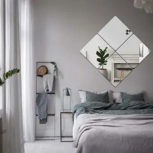 붙이는 아크릴 거울 욕실 부착식 30cm 안전거울 인테리어 시트지 미러아크릴 어린이집 벽거울