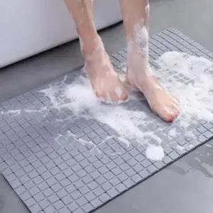 욕실 논슬립샤워 발매트 미끄럼방지 흡착식 매트 회색 욕실발매트 욕실매트 화장실매트