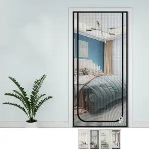 현관문 방묘문 지퍼방충문 안전문 칸막이 120x220cm 애견칸막이 현관 자석모기장 지퍼 망 롤 커튼