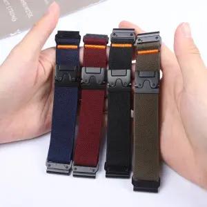 가민피닉스 Garmin Fenix ？？8 7 Pro 7S 6X 6 5X 5Plus Venu 3 Tactix 충격산 나일론 팔찌 correa 밴드 47