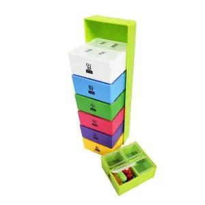 [알티피아]헬로제인 휴대용 약통 (무지개 4칸 일주일) 약보관함