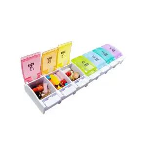 [알티피아]헬로제인 휴대용 약통 (무지개L 일주일 한줄) 약보관