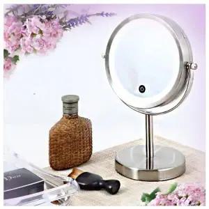 스마트 LED탁상거울 양면 확대 거울