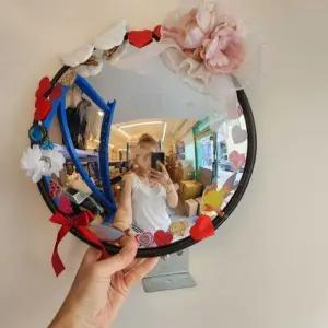 사이드 반사경 볼록렌즈 30cm 거울 셀프 안전 셀카 원