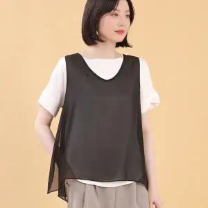 애슐리 쉬폰 조끼