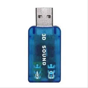 USB 사운드카드 5.1채널 오디오 컨버터 입출력 포트
