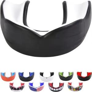 구술 마트 성인 스포츠 마우스 가드 미국 국기 송곳니 선택 가능한 15가지 이상 색상 - 축구 복싱 가라테