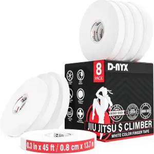 핑거 테이프 운동 스포츠 랩 블랙 또는 화이트 0.3인치 1.5인치 암벽 등반 BJJ 주짓수 MMA 그래플링 무술