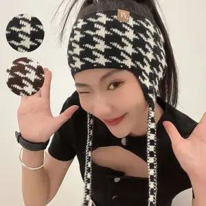 하운드 헤어밴드 귀마개 니트 헤드밴드 스포츠 패션 일체형 귀돌이