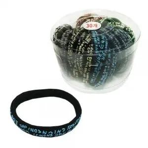 고무줄 납작고무줄 알파벳 30P 머리끈 헤어밴드 코사