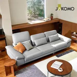[신세계라이브쇼핑][자코모][장기무이자] 데니아 하이 3.5인 기능성 천연면피 소가죽 소파+쿠션3개