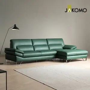 [신세계라이브쇼핑][자코모][장기무이자] 다니엘 4인 카우치형 천연면피 소가죽 소파