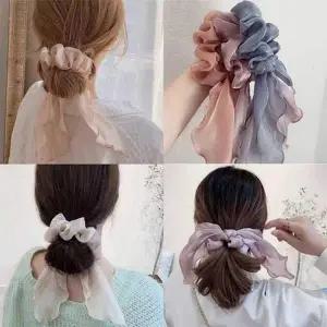 테일 쉬머 곱창 페어리 헤어밴드 고무줄 머메이드 프