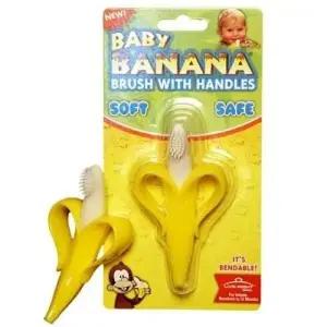 베이비 바나나 브러쉬 치아발육기 유아칫솔 바나나브러쉬 치아발육기
