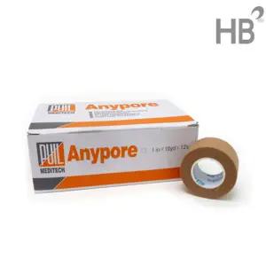 애니포어 살색 종이반창고 1인치(12개입) / 반창고 의료용 종이테이프 anypore 병원용 상처 tape