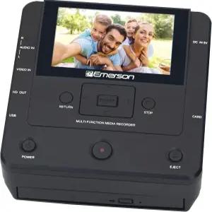 4.3인치 LCD 화면을 갖춘 에머슨 EMT-1200 멀티미디어 레코더 휴대폰에서 DVD USB 또는 메모리 카드로