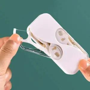 케이스세트 치아청소 치실청소 치실 휴대용 화이트