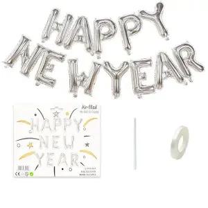 해피뉴이어 풍선 실버 신년