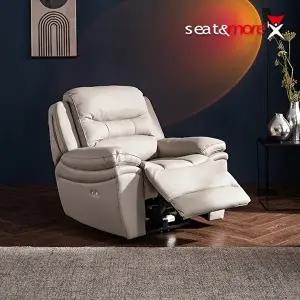 [시트앤모어][시트앤모어]클라우드 1인 All천연통가죽 리클라이너 소파