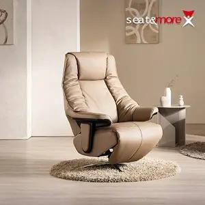 [시트앤모어][시트앤모어]루시퍼 2모터 1인 천연면피소가죽 리클라이너소파