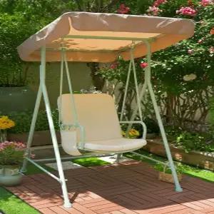 카페 야외 철제 그네 의자 실내외 테라스 정원 흔들의자