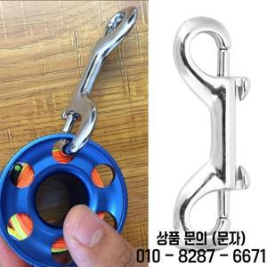 더블 엔드 스냅 다이빙 후크 실버 내구성 있는 스테인리스 클립 볼트 스쿠버 버클