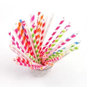 스트라이프 종이빨대 500개세트