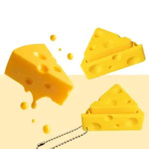 세모 치즈 딸깍이 키링 키캡 클릭커 클리커 열쇠고리